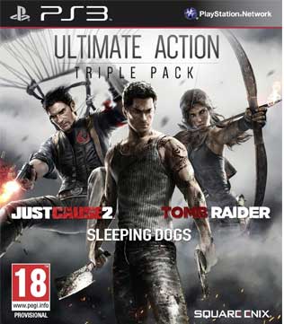 Ultimate Action Triple Pack Just Cause 2/Sleeping Dogs/Tomb Raider PS3